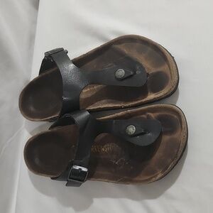 Birkenstock Unisex Black Sandals size L6 m4